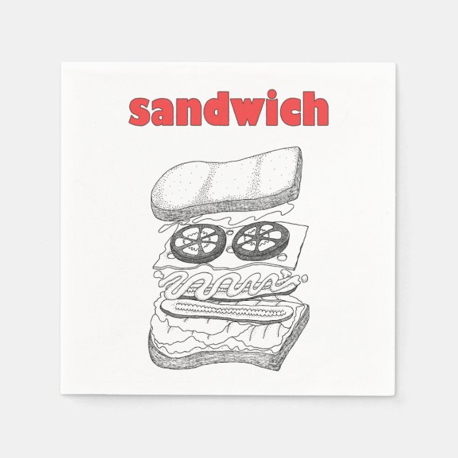 Sandwich Serviette (Vorderseite)