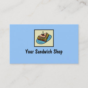 Sandwich Shop - kundenspezifische Visitenkarten Visitenkarte