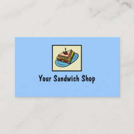 Sandwich Shop - kundenspezifische Visitenkarten Visitenkarte