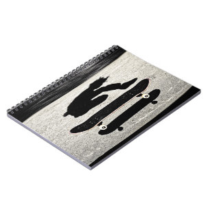 Sandwich-Skateboard Notizblock