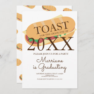Sandwich Sub Brunch Graduation Invitation