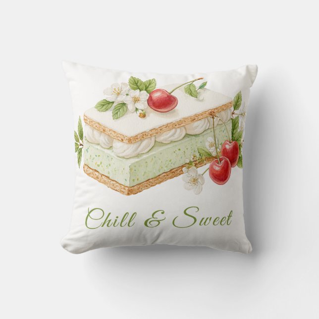 Sandwich-Tag Wasserfarbe Eiscreme Kissen (Vorderseite)
