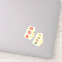 Sandwiches mit Obst und Creme