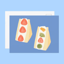 Sandwiches mit Obst und Creme