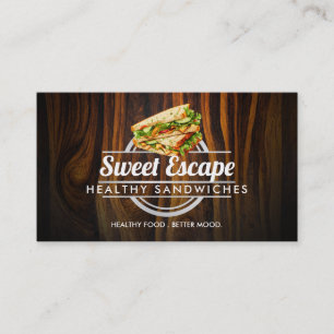 Sandwiches personnalisables cartes de visite