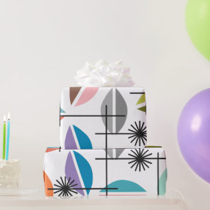 Sandwiches und Blume Geschenkpapier