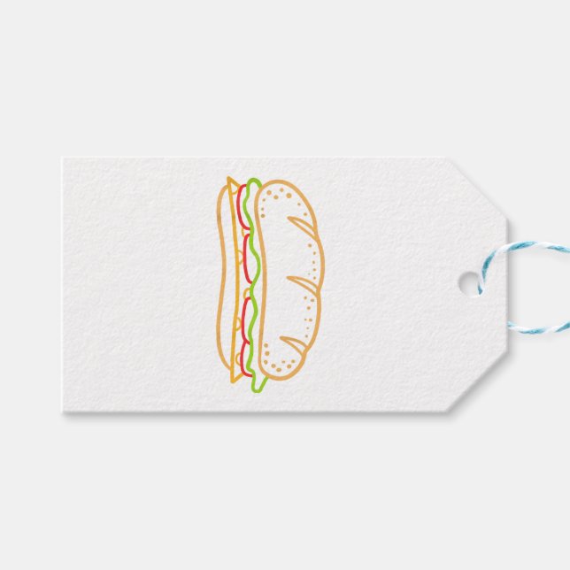 Sandwichfutter Geschenkanhänger (Vorderseite (Horizontal))