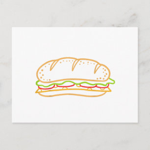 Sandwichfutter Postkarte