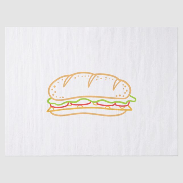 Sandwichfutter Seidenpapier (Vorderseite)