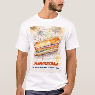 Sandwichgramm - Diagramm des perfekten Sandwichs T-Shirt