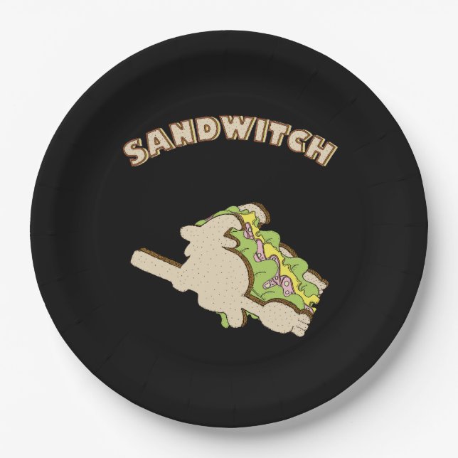 Sandwitch Pappteller (Vorderseite)