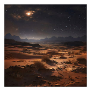 Sandwüste in der Nacht Fotodruck