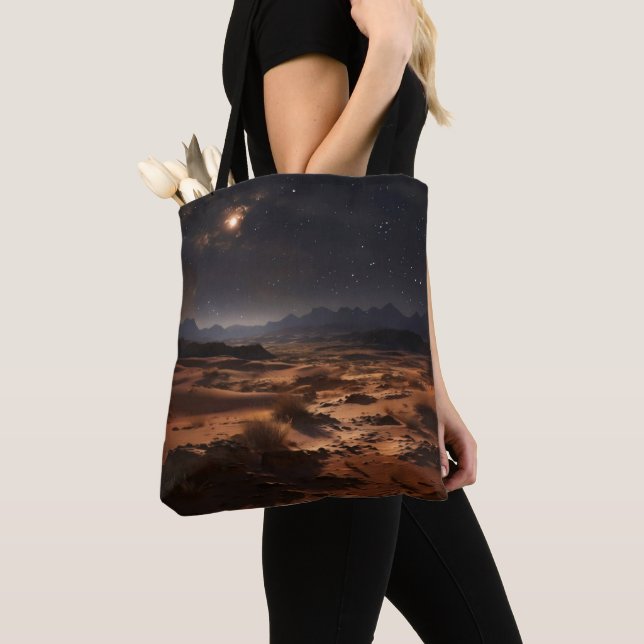 Sandwüste in der Nacht Tasche (Von Nahem)