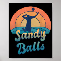 Sandy Balls für einen Beach Volleyball-Spieler