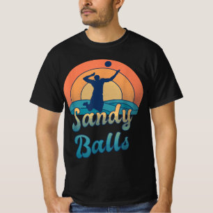 Sandy Balls für einen Beach Volleyball-Spieler T-Shirt
