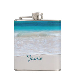 Sandy Beach Custom Flask Flachmann