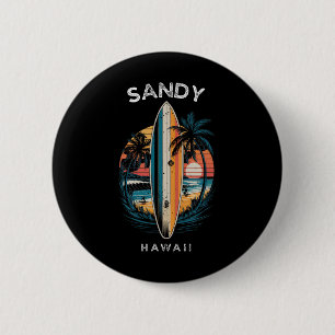 Sandy Beach Hawaii Männer Frauen Surfen _1 Button