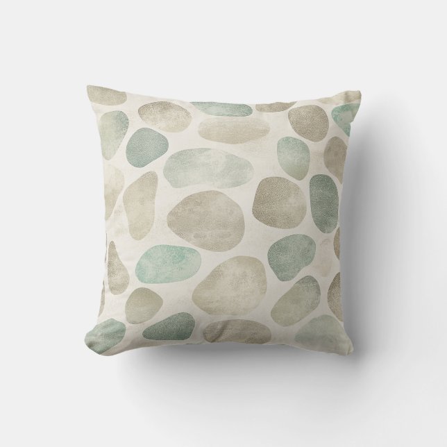 Sandy Beach Kies Retro Kissen (Vorderseite)