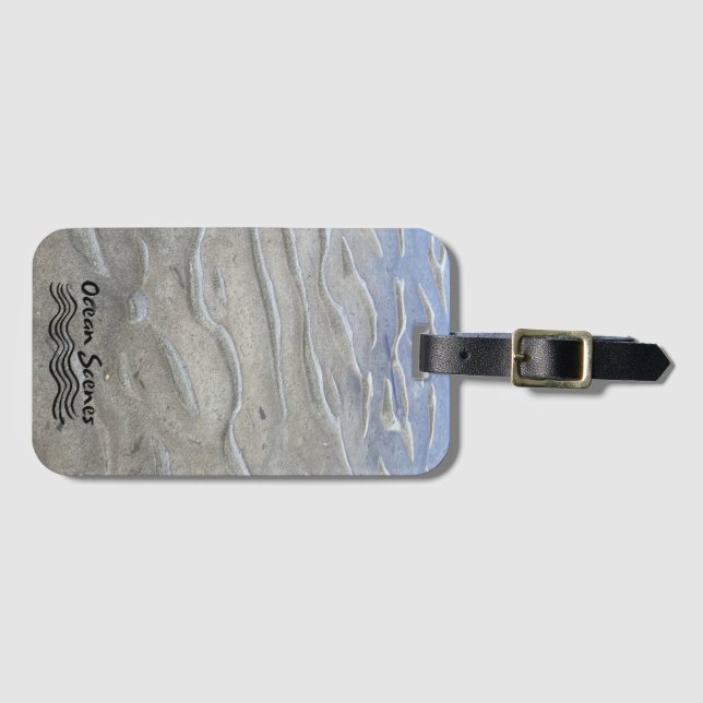 Sandy Beach Luggage Tag Gepäckanhänger (Vorderseite (Horizontal))