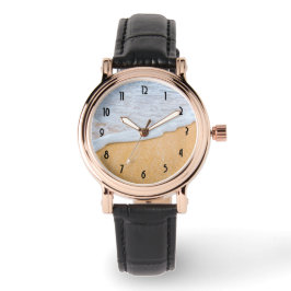Sandy Beach mit Foamy Surf Armbanduhr