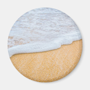 Sandy Beach mit Foamy Surf Magnet