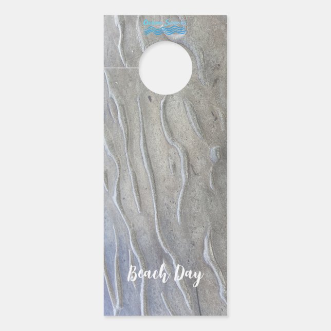 Sandy Beach personalisiert Door Hanger Türanhänger (Vorderseite)
