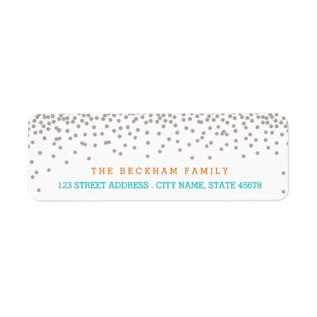 Sandy Beach Retourner Adresse Étiquettes (Devant)