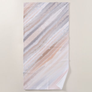 Sandy Beach Sommerbraun Abstraktes Aquarell Strandtuch