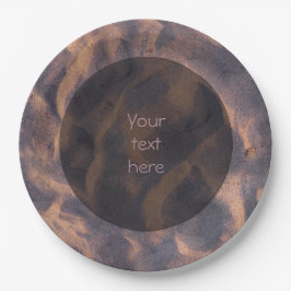 Sandy Beach Structure Foto Pappteller