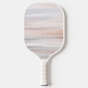 Sandy Beach Summer Tan Abstrakte Wasserfarbe Pickleball Schläger