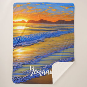 Sandy Beach Sunset Sherpadecke