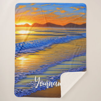 Sandy Beach Sunset Sherpadecke