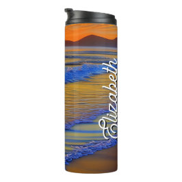 Sandy Beach Sunset Thermosbecher