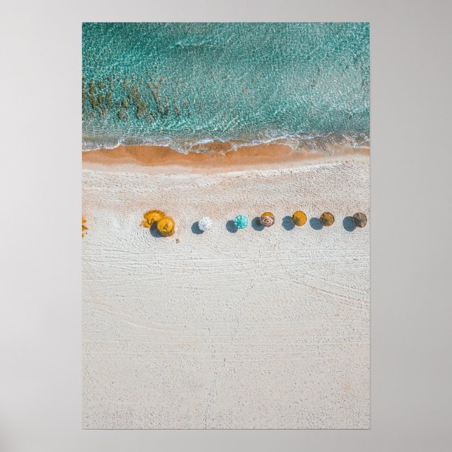 Sandy Beach Umbrella Poster (Vorne)