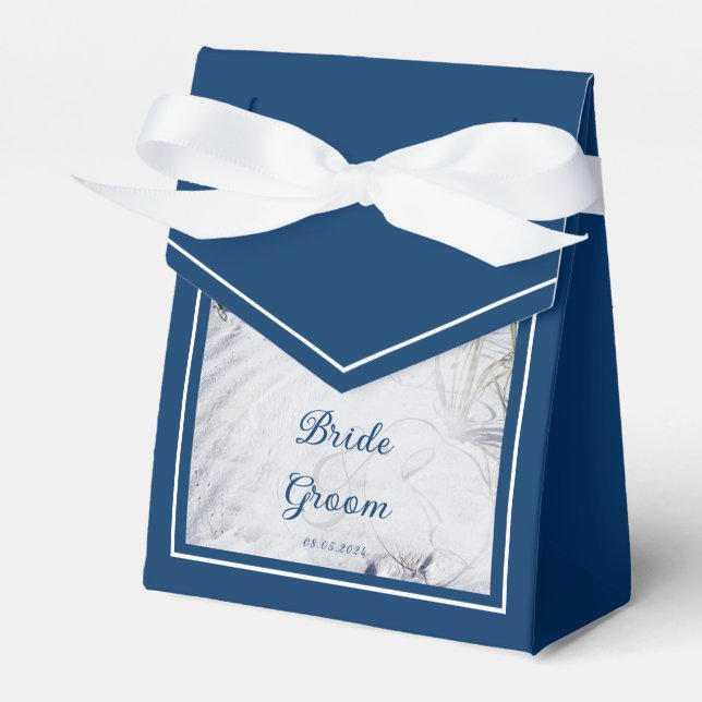 Sandy Beach Wedding Liebhaber Geschenkschachtel (Vorderseite)