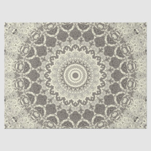Sandy Beige Boho Beach Mandala Pattern Seidenpapier