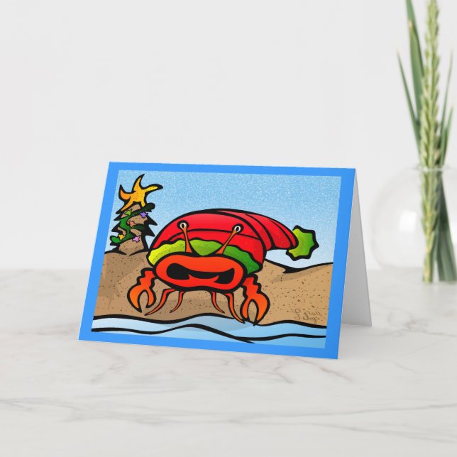 Sandy Claws Card Feiertagskarte (Vorderseite)