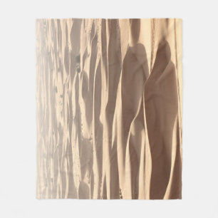 Sandy Desert Road Dunes Fleecedecke