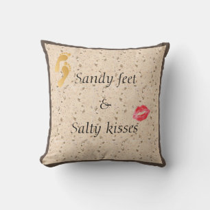 Sandy Füße & salzige Küsse Kissen Kissen Kissen