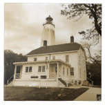 Sandy-Haken-Leuchtturm Fliese<br><div class="desc">Sandy-Haken-Leuchtturm</div>