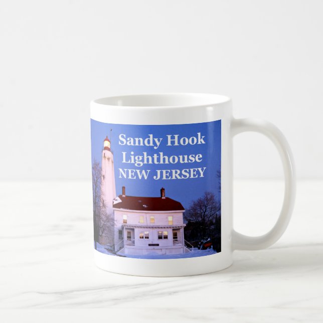 Sandy-Haken-Leuchtturm, New-Jersey Tasse (Rechts)
