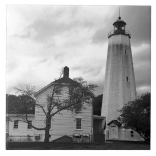 Sandy Hook Leuchtturm Fliese
