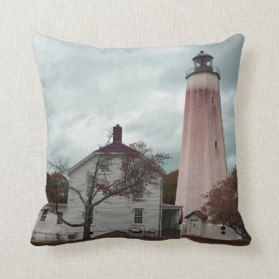 Sandy Hook Leuchtturm Kissen