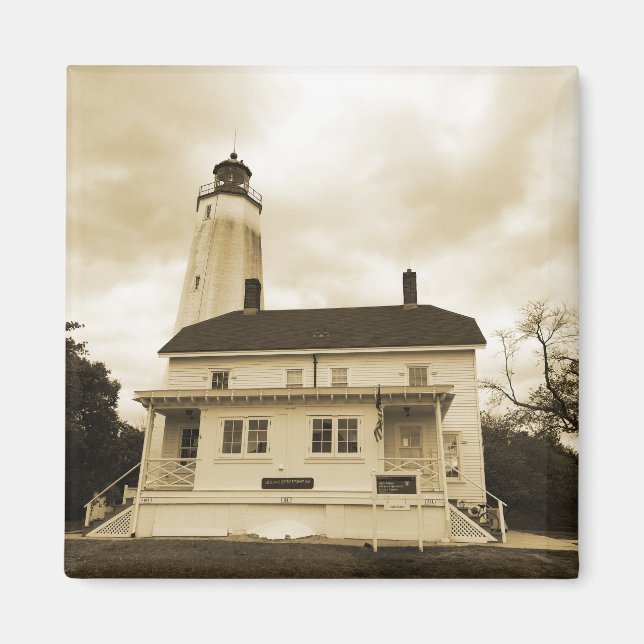 Sandy Hook Leuchtturm Magnet (Vorne)