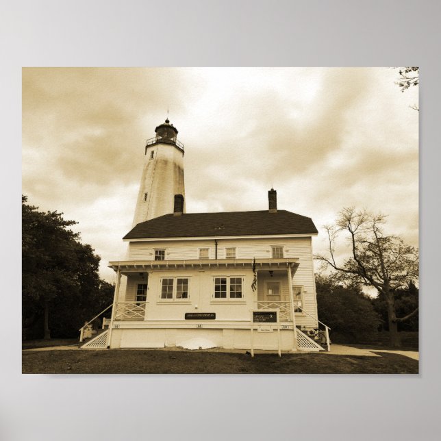 Sandy Hook Leuchtturm Poster (Vorne)