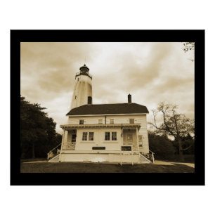 Sandy Hook Leuchtturm Poster