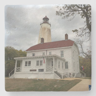 Sandy Hook Leuchtturm Steinuntersetzer