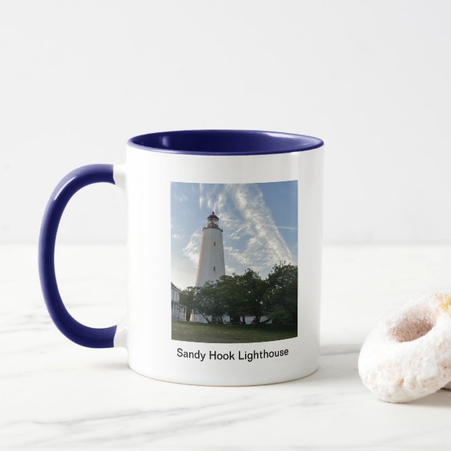 Sandy Hook Leuchtturm Tasse (Mit Donut)