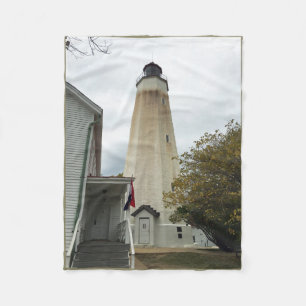 Sandy Hook Lighthouse Fleecedecke