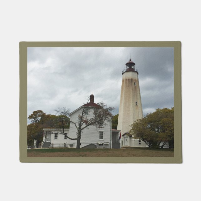 Sandy Hook Lighthouse Fußmatte (Vorderseite)